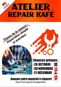 Atelier Repair café le 21 décembre 2022