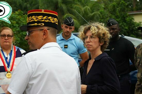 Visite sur le thème de l'insécurité à Saint-Laurent pour la ministre déléguée chargée des Outre-mer