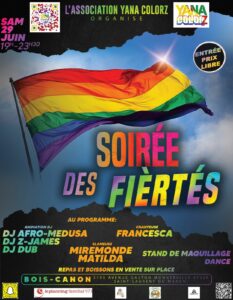 Affiche de la Soirée des Fiertés 29 juin 2024