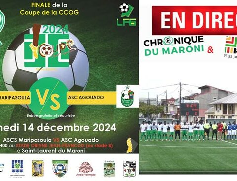 Live de la finale de la coupe de la CCOG