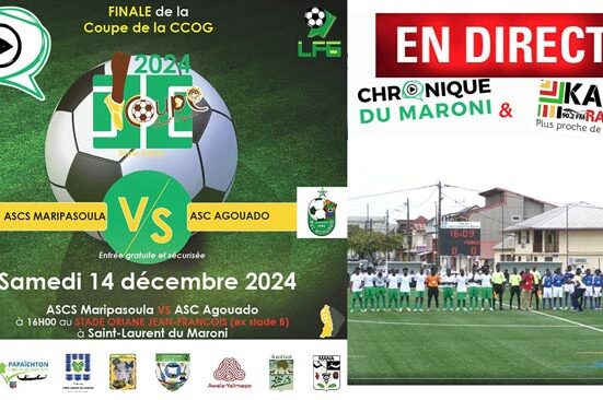 Live de la finale de la coupe de la CCOG