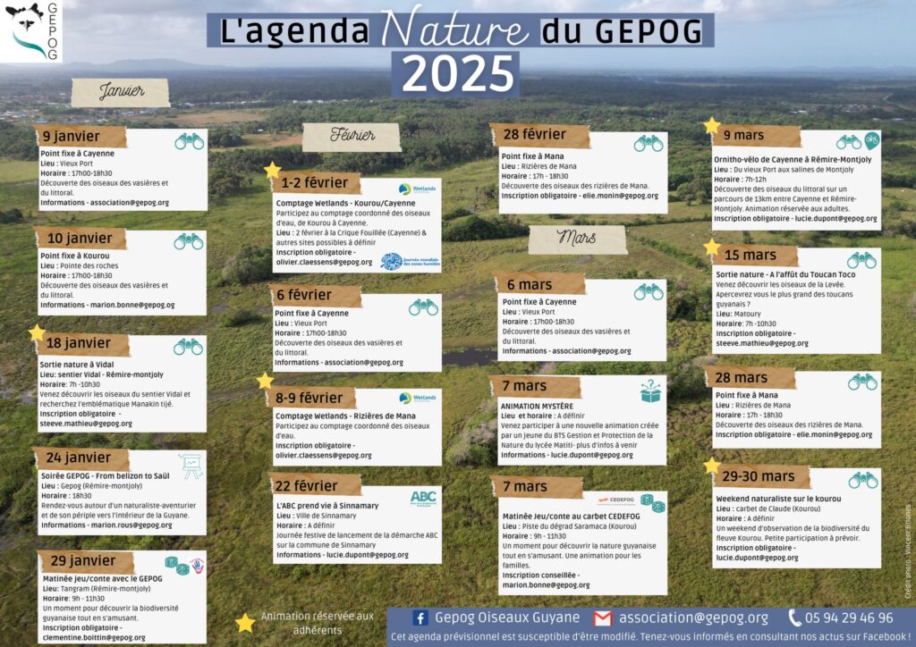 GEPOG Agenda nature 2025