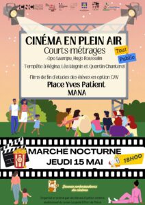 CINÉMA EN PLEIN AIR à MANA jeudi 15 mai à 18 h 
