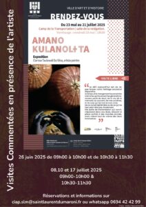 Affiche Exposition "Amano Kulanol+ta"