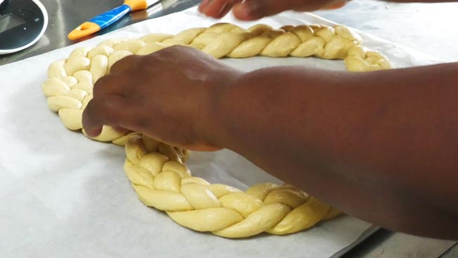 Le pain natté, selon Sandrine