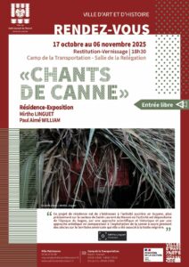 Affiche Expo "Chants de canne"